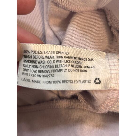 More Than Magic Girls L 10-12 Pale Pink Velour Jogger Pants Gold Sequin Stripe - Picture 6 of 7